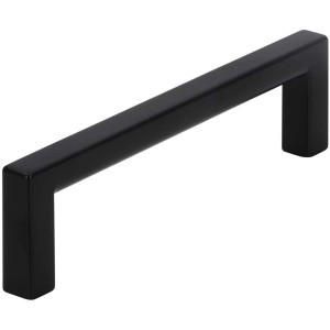Poignée de meuble Siro 2108 en métal noir mat, entraxe 96 mm.