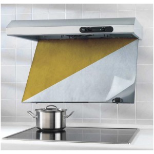 Wenko filtre à graisse pour hotte 57x47 cm avec indicateur de couleur. Filtre découpable.