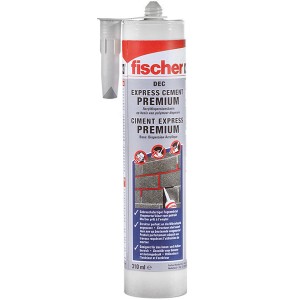 Fischer Malta di riparazione DEC Grigio cemento, cartuccia da 310ml per riparazioni.