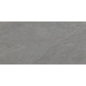 Carrelage de sol en grès cérame gris Questo due, 60,4x30 cm, aspect pierre mat pour intérieur.