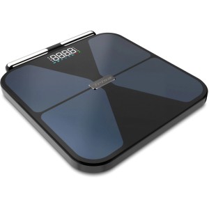 Trisa BioMetrix Smart Körperanalysewaage, digitale Personenwaage mit App und Handgriff.