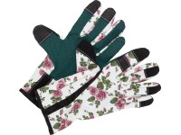Gartenhandschuh Benoppung Blumenmuster Gr. 8