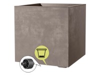 Deroma Pflanztopf Quadro Millennium Anthrazit (HxBxT) 49 x 49 x 49 cm