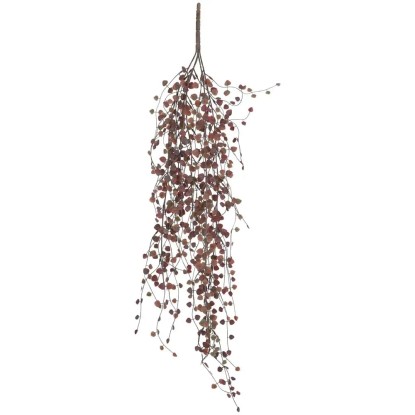 Mica Decorations Kunstpflanze Peperomia hängend Bordeauxrot Höhe 80 cm