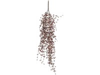 Mica Decorations Kunstpflanze Peperomia hängend Bordeauxrot Höhe 80 cm