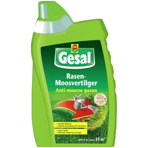 Gesal Antimuschio per Prato, flacone da 500ml per il controllo del muschio nel prato.
