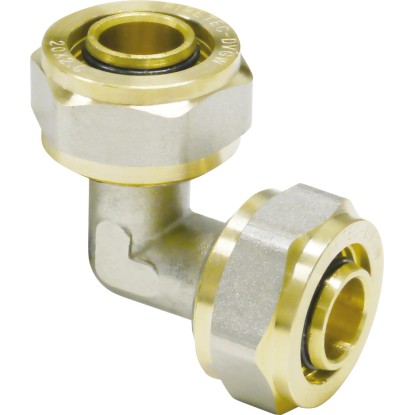 Gomito 90° a vite ottone 16 mm