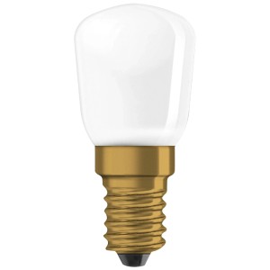Osram Speziallampe T26, E14, 25W, mattweiß für Kühlschrank & Nähmaschine.
