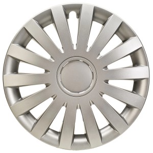 Enjoliveurs Wind Silver, 14 pouces, lot de 4 pour l'extérieur de la voiture.