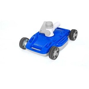 Pulitore per piscina Bestway Flowclear AquaDrift, blu, con ruote e attacco per tubo.