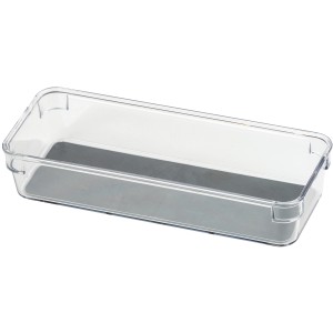 Wenko Inserto per cassetti Long M, scatola trasparente per utensili da cucina per cassetti.