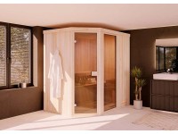 FinnTherm Sauna Pearl 2015 Naturbelassen 194 cm x 144 cm