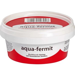 Pasta sigillante da 250g in contenitore bianco con stampa rossa, adatta per installazioni sanitarie.