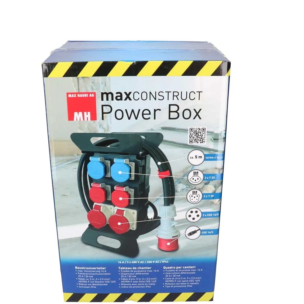 Jiubiaz Distributore Di Corrente A Parete Con Interruttore A Camme L-0-P E MCB, Distributore Di - Foto 7