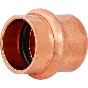 Tappo a pressare in rame, Ø 18 mm, per sigillare tubi in rame negli impianti sanitari.