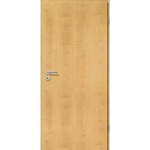 Porta interna decoro acero effetto legno, 86x198,5 cm, battuta a destra.