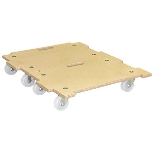 Wagner Kombi-Transporthilfe MM1382, 250 kg, en bois certifié FSC® avec quatre roulettes.