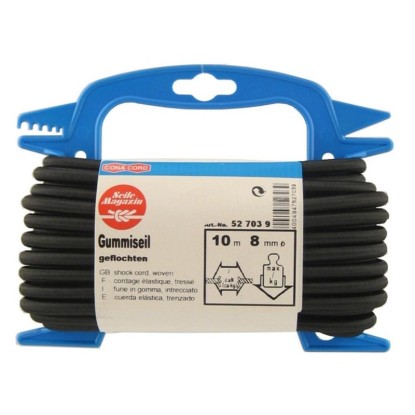 Câble en caoutchouc Noir Ø 6 mm x 20 m