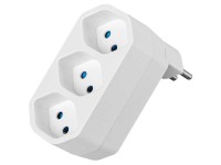 Steffen Mehrfachadapter Line drehbar 320° Weiss