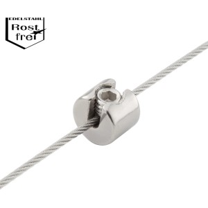 Conacord Fermo a morsetto in acciaio inox (HxLxP) 15 x 6 x 1,3 cm