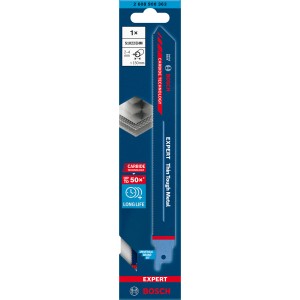 Lame de scie sabre Bosch Expert S 1022 EHM pour métal, idéale pour matériaux fins.