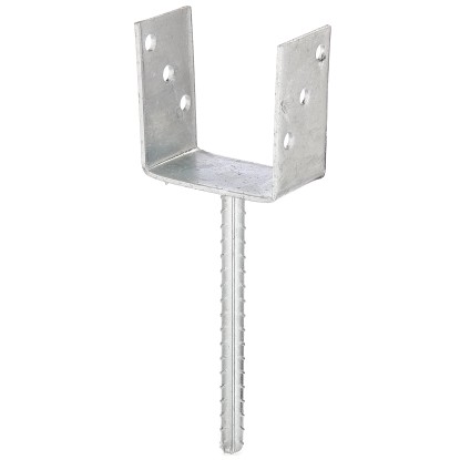 Support de poteau avec ancrage en béton à bétonner Acier galvanisé à chaud