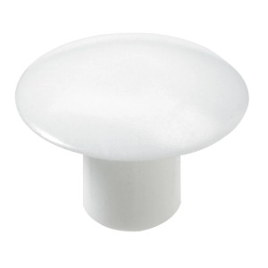 Copri foro in plastica bianca, Ø 12mm, per fori da 5mm, confezione da 20