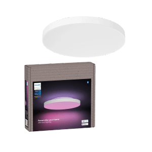 Philips Hue Datura LED-Panelleuchte, weiß, mit Verpackung. Smarte Deckenleuchte mit Farbwechsel.
