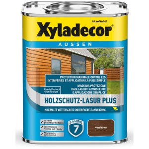 Xyladecor Impregnante per legno Plus Noce, barattolo da 750ml. Impregnante per esterni.