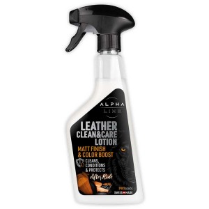 Alpha Line Nettoyant et soin cuir 500ml spray pour le nettoyage et la protection du cuir automobile.
