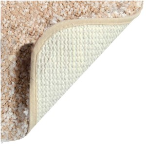 Tappeto bagno Spirella Gobi Beige (60x90 cm) in poliestere con pelo e retro in tessuto.