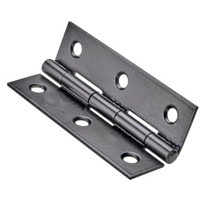 Cerniera Hettich, stretta, nera, 60x35x1,2mm, acciaio, 2 pezzi. Cerniera per mobili leggeri.