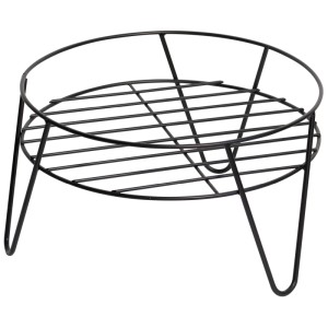 Supporto per piante nero Wagner Design Yourself GH0620 in acciaio, Ø 34 cm, altezza 20 cm.