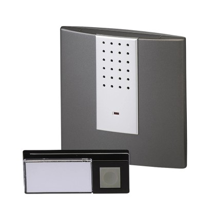 Heidemann Funkgong Set HX Square Silber-Anthrazit