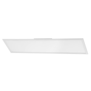 Panneau LED blanc avec détecteur, 38W, pour montage au plafond. Éclairage économe en énergie pour grands espaces.