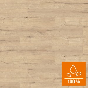 Stratifié Kaindl Poseidon California Oak, hydrofuge, aspect bois clair avec joints.