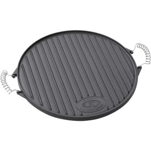 Piastra grill Outdoorchef in ghisa, 2 lati (rigata/liscia) per grigliare e altro.