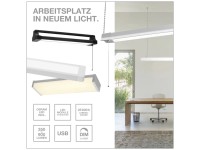 Osram LED-Deckenleuchte Office Line Curve Polycarbonat Weiss 41 W / 3'400 lm