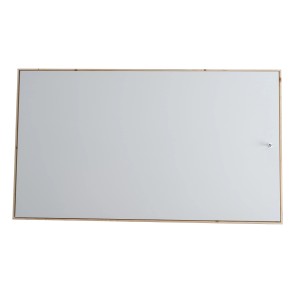 Échelle de grenier Dolle Pur, 3 parties, 130x70 cm, épicéa, avec trappe blanche et cadre en bois.