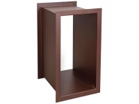 Nouvel Kaminholzregal Metall Rostfarben (HxBxT) 35,5 x 25 x 50 cm