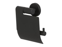 Tiger Boston Toilettenpapierhalter mit Deckel Schwarz