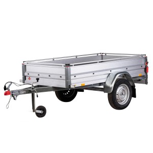 Remorque Stema Variolux 750, non freinée, avec rambarde et roue jockey.