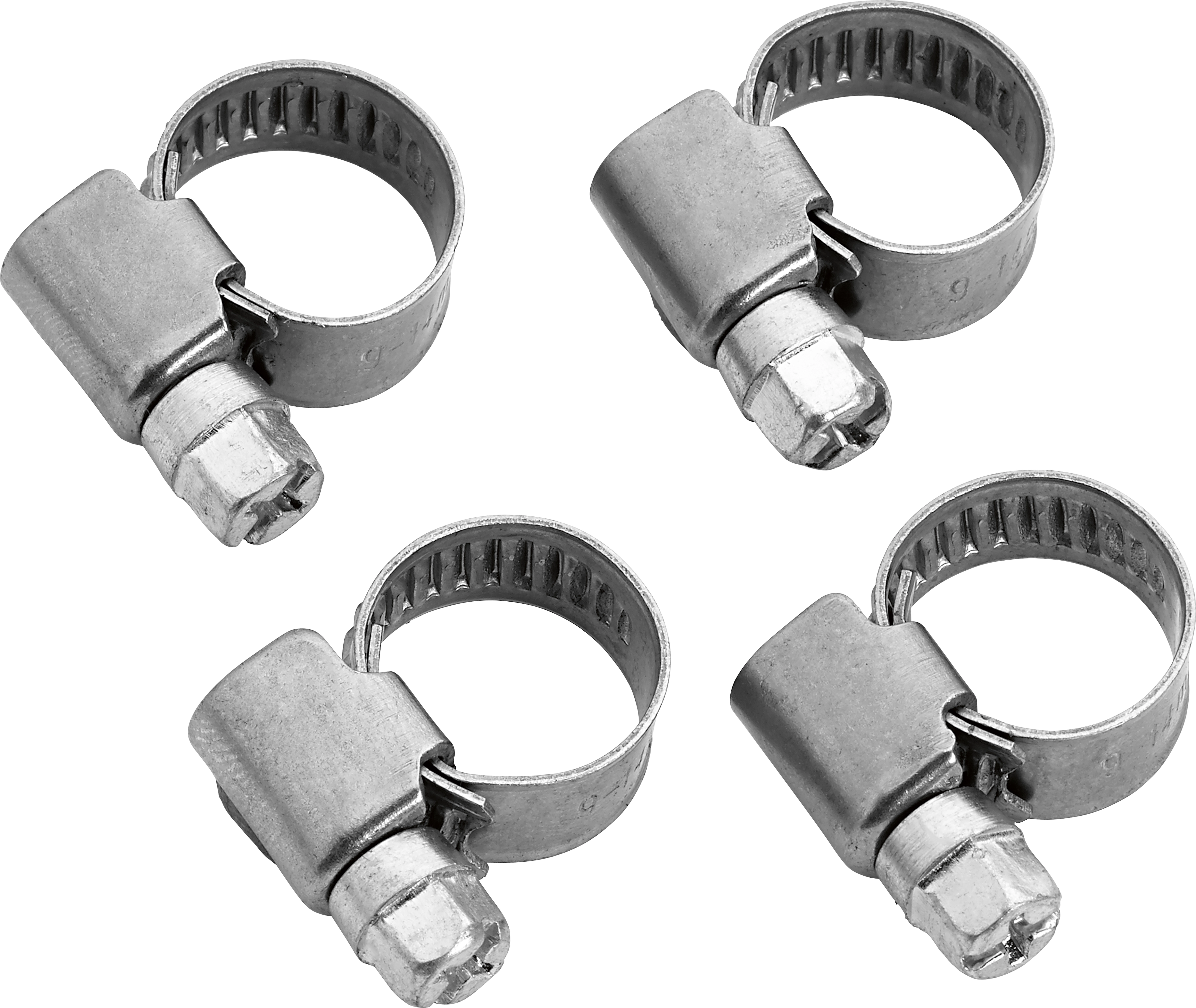 LUX Set de colliers de serrage acier inoxydable 4 pcs