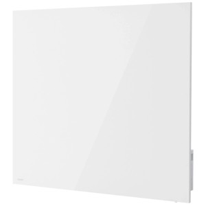 Panneau chauffant infrarouge Hombli Smart blanc en verre, 60x60 cm. Chauffage électrique moderne.