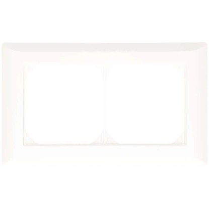 Hager Unterputz-Abdeckrahmen Kallysto waagerecht Weiss Gr. 2 x 1