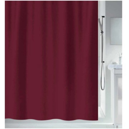 Spirella Duschvorhang Primo Polyester Rot 180 x 200 cm