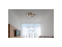 Globo LED-Deckenleuchte Jeffry Holzoptik Metall 16 W / 900 lm