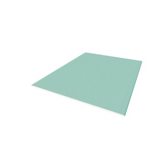 Pannello in cartongesso Knauf Top 2000 GKFI, verde, ignifugo impregnato.
