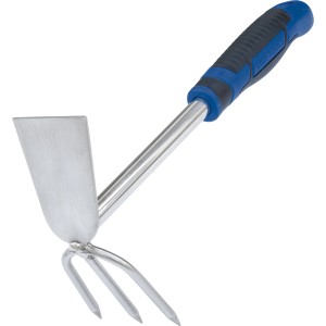 Zappa doppia manuale LUX Comfort con 3 denti, ideale per diserbare e smuovere il terreno.
