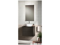 Badmöbel-Set Opera Grau-Anthrazit matt (HxBxT) 60 x 190 x 46 cm